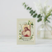 イエズス・ク運ロス・祈りの言葉・宗教上の聖書 名刺 (スタンド正面)