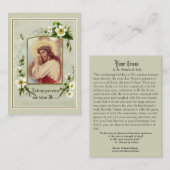 イエズス・ク運ロス・祈りの言葉・宗教上の聖書 名刺 (正面/裏面)