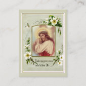 イエズス・ク運ロス・祈りの言葉・宗教上の聖書 名刺 (正面)