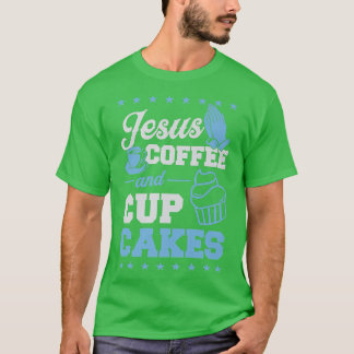 イエズス・コーヒーとカップケーキChristian Pastry Chef Ba Tシャツ