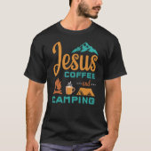 イエズス・コーヒーとキャンプ Tシャツ (正面)