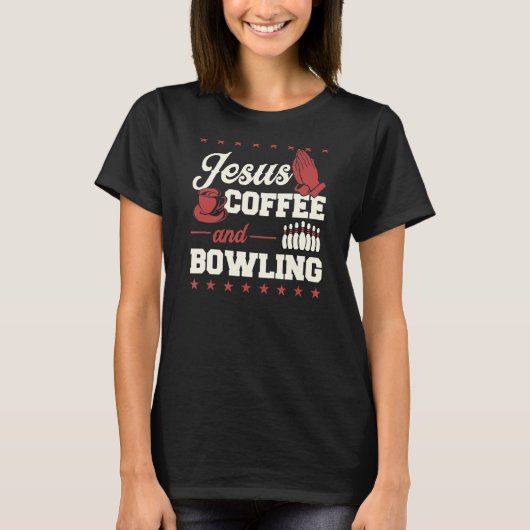 イエズス・コーヒーとボーリング・クリスチャン・ボーリング連盟 Tシャツ (正面)