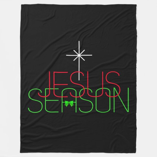 イエズス・シーズン フリースブランケット (正面)