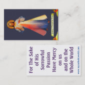 イエズス・ディバイン・慈悲ビジネス・ホリーカード 名刺 (正面/裏面)