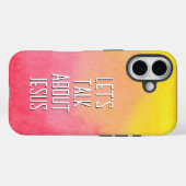 イエズス・ピンクについて話そうグラデーション Case-Mate iPhoneケース (裏面 (横))