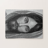 イエズス・ブラック&ホワイト、クリスチャン姿 ジグソーパズル (横)