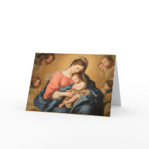 イエズス・マザー・デイ・カードを持つメアリー