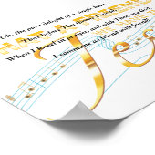 イエズス、黄金の文字と何の友人の賛美歌引用文 ポスター (角)