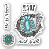 イエズズスはそれをすべて支払った3爪、 ネイルトーン シール (正面)