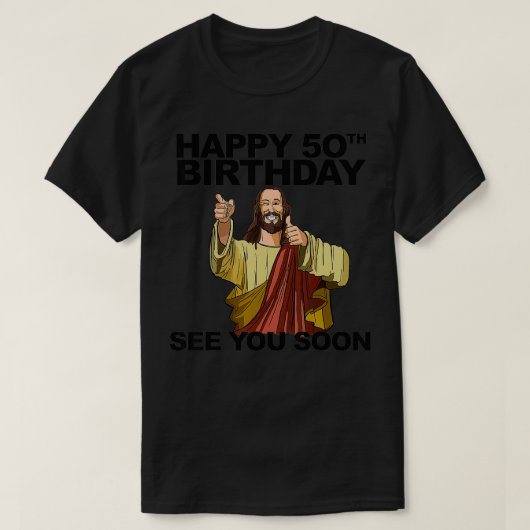 イエズハッピーフィフティ50誕生日シーズすぐにおもしろい誕生 Tシャツ (デザイン正面)