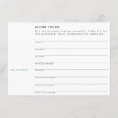 イエズフィッシュ文字ビジターカード エンクロージャーカード (裏面)