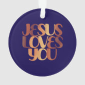 イエズラブスクリスチャンタイポグラフィデザイン オーナメント (裏面)