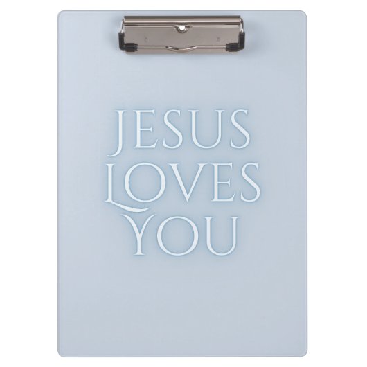 イエズラブスクリスチャンタイポグラフィデザイン クリップボード (正面)