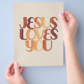 イエズラブスクリスチャンタイポグラフィデザイン チラシ (手)