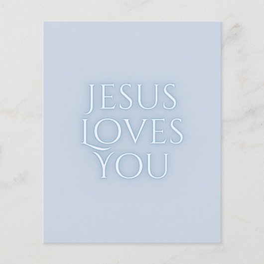 イエズラブスクリスチャンタイポグラフィデザイン チラシ (正面)