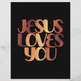 イエズラブスクリスチャンタイポグラフィデザイン チラシ