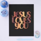 イエズラブスクリスチャンタイポグラフィデザイン チラシ (シングル)