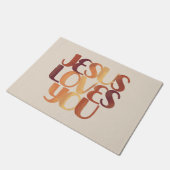 イエズラブスクリスチャンタイポグラフィデザイン ドアマット (アングル)