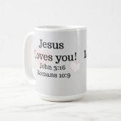 イエズラブユー聖なる書物、 経典 コーヒーマグカップ (正面左)