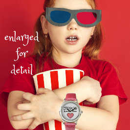 イエズラブユー赤いハート 腕時計