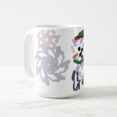 イエティの冬の楽しみ コーヒーマグカップ (正面左)