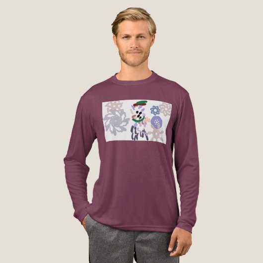 イエティの冬の楽しみ トライブレンドTシャツ (正面全体)