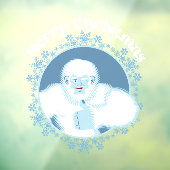 イエティスノーフレークスウィンドウデカール-おもしろいホリデーデコール ウィンドウサイン (シート3)