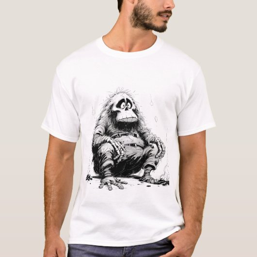 イエティ漫画Tシャツ Tシャツ (正面)