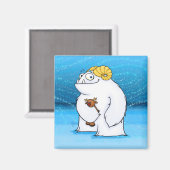 イエティ(クリスマス)、磁石 マグネット (正面/裏面)