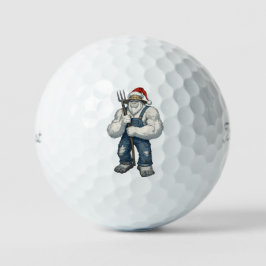 イエティ 雪男 農家 おもしろい ホリデー ファーム ゴルフボール