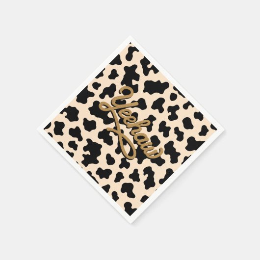 イエハウアドベンチャーインザワイルドウエストロデオ誕生日 スタンダードカクテルナプキン (角)