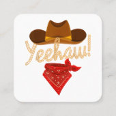 イエハウウエスタンカントリーハウディサザンカウボーイエH スクエア名刺 (裏面)