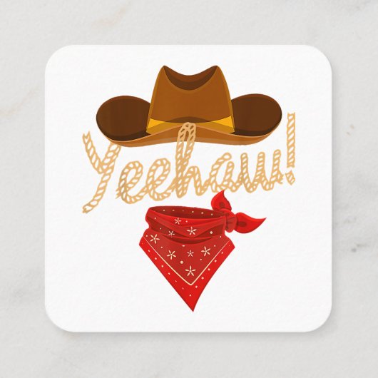 イエハウウエスタンカントリーハウディサザンカウボーイエH スクエア名刺 (裏面)