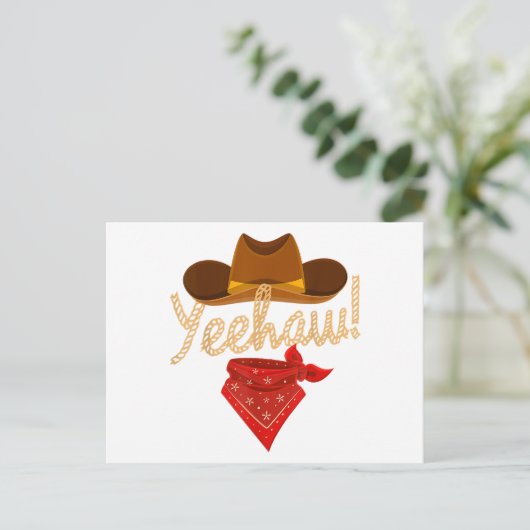 イエハウウエスタンカントリーハウディサザンカウボーイエH ポストカード (スタンド正面)