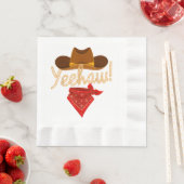 イエハウウエスタンカントリーハウディサザンカウボーイエH 縁ありランチョンナプキン (インサイチュ)