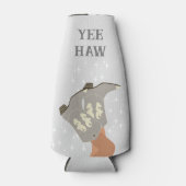 イエハウウエスタンロデオカウボーイブーツグレイ ボトルクーラー (正面)