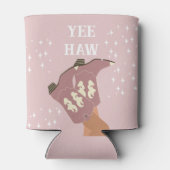 イエハウウエスタンロデオカウボーイブーツ赤面ピンク 缶クーラー (裏面)