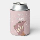 イエハウウエスタンロデオカウボーイブーツ赤面ピンク 缶クーラー (缶裏面)