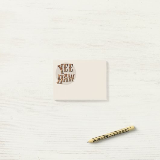 イエハウカウボーイことわざ西部灯 ポストイット (デスク上)