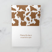 イエハウカウボーイウェスタンバースデーパーティー カード (内部)