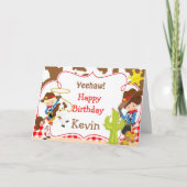 イエハウカウボーイウェスタンバースデーパーティー カード (正面)