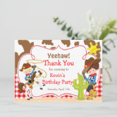 イエハウカウボーイウェスタンバースデーパーティー サンキューカード (スタンド正面)