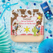 イエハウカウボーイウェスタンバースデーパーティー ペーパープレート (パーティー)