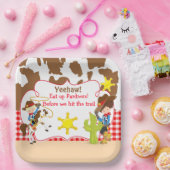 イエハウカウボーイウェスタンバースデーパーティー ペーパープレート (パーティー)