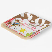 イエハウカウボーイウェスタンバースデーパーティー ペーパープレート (傾斜あり)