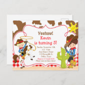イエハウカウボーイウェスタンバースデーパーティー ポストカード (正面/裏面)