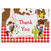 イエハウカウボーイウェスタン誕生日 ラージペーパーバッグ (裏面)