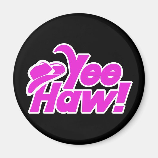 イエハウギティアップ女性のカーボーイ マグネット (正面)