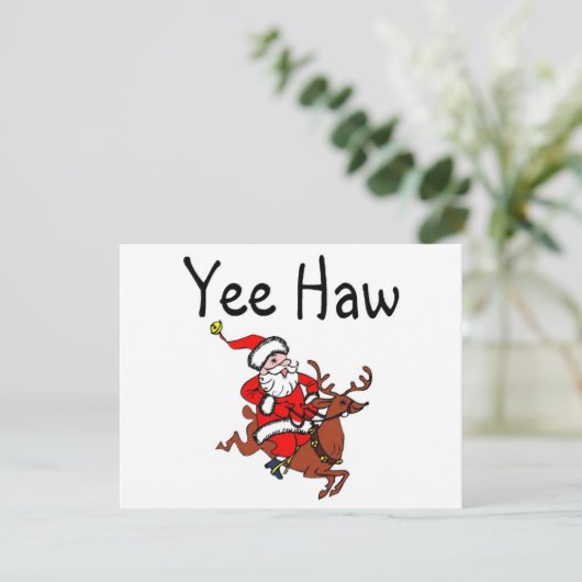 イエハウクリスマスカウボーイサンタクロース シーズンカード (スタンド正面)