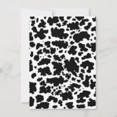 イエハウピンク女性のカーボーイロデオ30歳 招待状 (裏面)